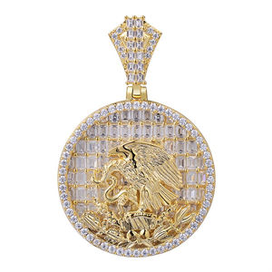 Elegante personalizado 18K oro sólido VVS Moissanite diamante colgante calidad superior para Mujeres Hombres estilo lindo símbolo religioso cristiano - Product Image 6