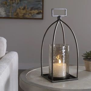 Lanterne en acier inoxydable Design moderne distinctif Idéal pour la décoration de mariage Événements et fêtes en plein air - Product Image 5