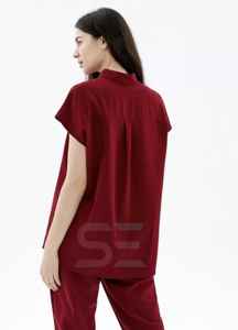 Vente en gros d'uniformes d'hôpital de soins infirmiers en polyester hautement élastique personnalisés gommages médicaux unisexes pour hommes femmes ensembles de gommages d'allaitement - Product Image 4