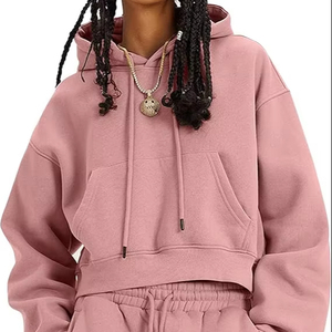 Conjunto de Top Corto y Pantalones Deportivos Casuales de Alta Calidad, Sólidos, Elegantes y Resistentes para Mujer, para Uso Diario - Product Image 1