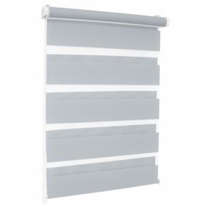 BOJANEK ROLLER ZEBRA Dreamy Vertical <b>Blinds</b> Day&Night <b>Blinds</b> Polyester Fabric Home & Office Use GREY Color Customizable - Product Image 1