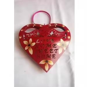 Adorno colgante de corazón de Metal de Navidad decoración rústica de vacaciones - Product Image 4