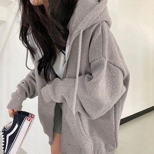 Nouvelle mode de sweat-shirt en polaire organique décontracté brodé surdimensionné pour femmes sweats personnalisés pour femmes - Product Image 6