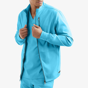 Chaqueta Sanitaria de Manga Larga Transpirable Antipilling de Último Estilo para Hombre, Uniforme Hospitalario Sin Costuras con Detección de Agujas, de Alta Calidad - Product Image 4