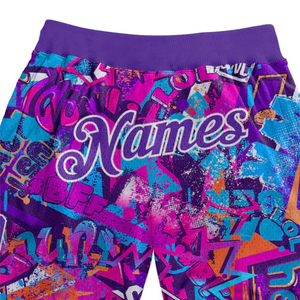 Conçu sur mesure, short en maille légère et respirante pour hommes et femmes, ensembles de basket-ball confortables de grande taille à sublimation - Product Image 4