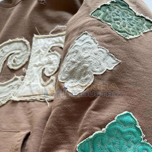 <b>Men</b> Winter Distressed Embroidery Hoodie Soft Cotton High Quality Breathable Loose Fit Comfortable Daily Wear Trend Inspired - Product Image 5