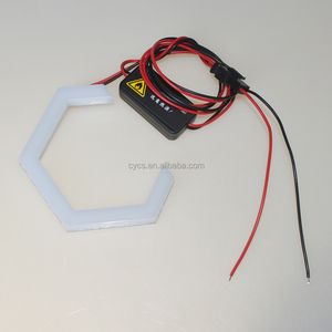 Car <strong>Light</strong> Accessories 12v 70mm 80mm 86mm 90mm 106mm <strong>White</strong> Angel Eye Led <strong>Hex</strong> Halos Headlight halo <strong>Lights</strong> Cotton <strong>Hex</strong> Rings for Car - Product Image 4