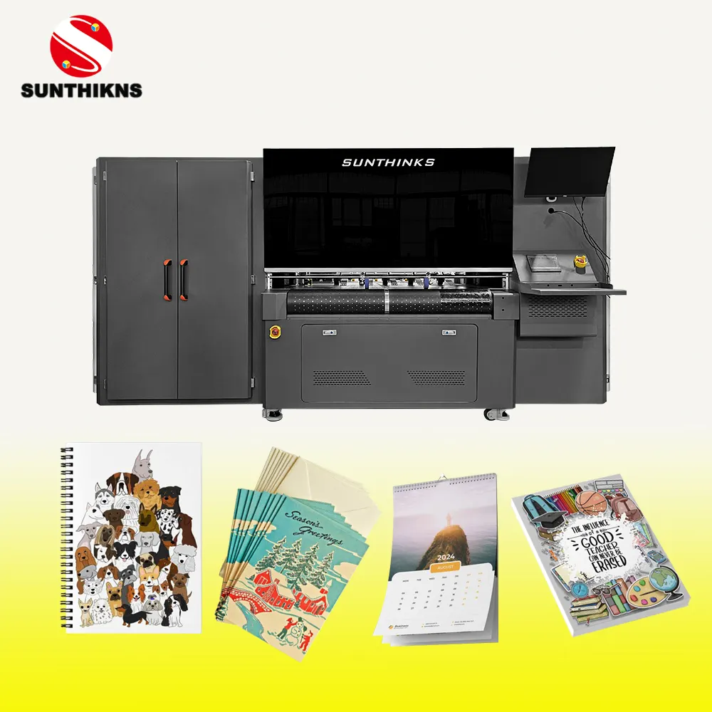 Sunthink Printer UV otomatis 32 ", mesin cetak Inkjet anti UV tunggal besar untuk kantong plastik lapisan penutup kertas