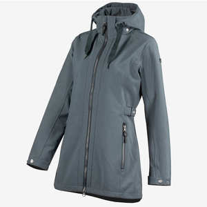 เสื้อแจ็คเก็ตขี่ม้าผู้หญิงแบบยาว ผ้าเนื้อนุ่ม ไซส์ใหญ่ คอตั้ง ระบายอากาศ ปักลาย - Product Image 5