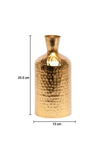 Hammered Design <b>Metal</b> Flower Vases With Antique Gold Polished For Home Decor Table Decor Luxury Home Decorations Supplies - Product Image 6