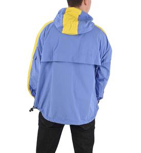 Logo personnalisé pour hommes coupe-vent Rip Stop veste à capuche respirante doublure en maille pull-over extérieur tissu tissé personnalisé - Product Image 6