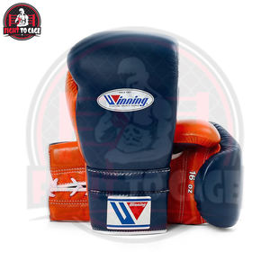 Gants de boxe de compétition haut de gamme en cuir, nouvelle collection, tendance, avec logo personnalisé, à lacets, conception OEM, pour la gym et le sparring. - Product Image 3