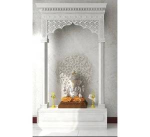 Đẹp bằng đá cẩm thạch trắng mandir đền lớn và nhỏ đánh bóng với mô hình phức tạp mô hình cho không gian thần thánh đá thủ công mỹ nghệ bán - Product Image 1