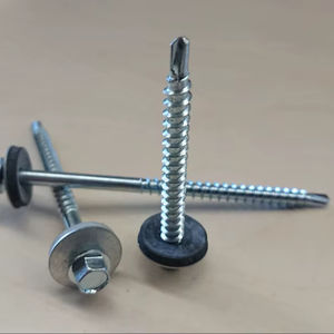 Self <b>Drilling</b> Screws For <b>Wood</b> with EPDM Bonded Washers Zinc Plated Diameter 6.0mm - Product Image 1