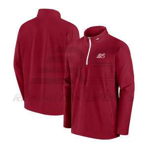 Vente en gros de nouvelle veste à glissière mode d'hiver avec logo personnalisé veste à demi-fermeture éclair à manches longues à séchage rapide - Product Image 1