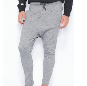 Wholesale Unisex 100% Polyester Winter Breathable <b>Drop</b> <b>Crotch</b> Sweatpants Jogger <b>Pant</b> with Logo for Gym - Product Image 2