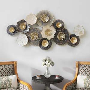 Handcrafted Modern Design Iron Metal Wall Art Panel Superb Outdoor Home <b>Decorative</b> Hanging for Interior Use - Product Image 1