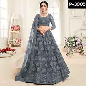 Inde et style pakistanais broderie lourde et travail de séquence Lehenga Choli fabrication et prix de gros indien Salwar Kameez - Product Image 6