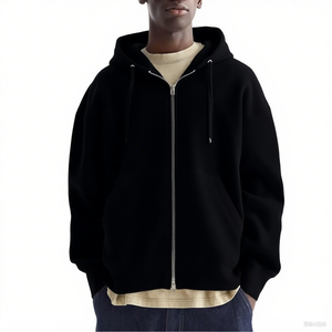 Sweat à capuche unisexe à fermeture éclair avec imprimé graphique, style hip-hop, streetwear pour la culture urbaine, sweat à capuche ample à fermeture éclair - Product Image 3