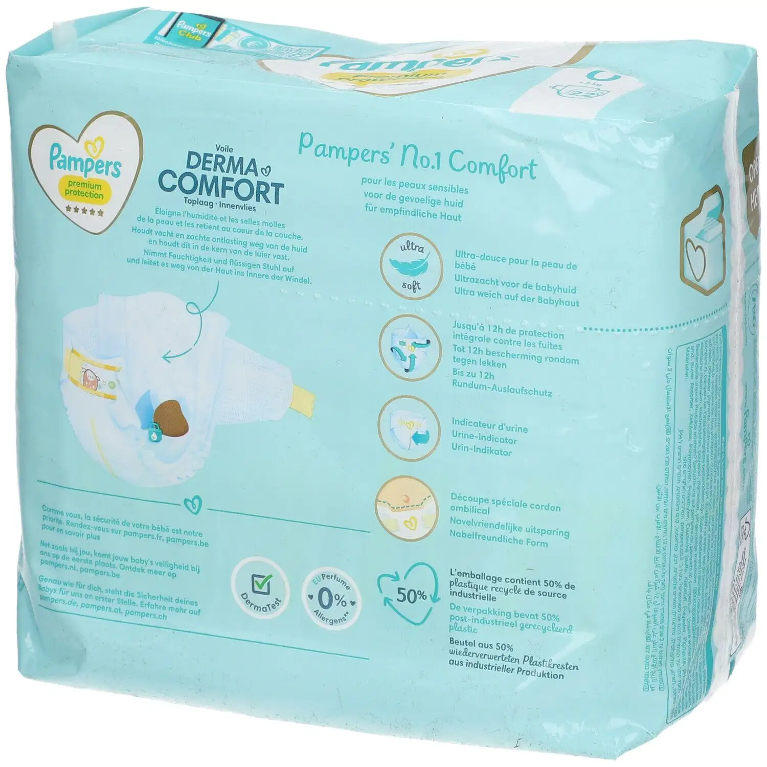 Pampers Активные Детские Подгузники/маленькие, от 3 до 8 кг | Сверхсухой слой