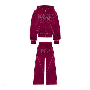 Chándal Informal de Invierno para Hombre, Estampado, de Alta Calidad y Bajo Precio, con Pedrería, Ligero, de Secado Rápido, Transpirable, 100% Algodón, Diseño 2 en 1 - Product Image 3