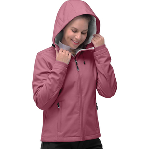 Veste Softshell en Toile pour Femme, Coque en Nylon Fini, Imperméable, Respirante, Écologique, Coupe-Vent, Couche Intérieure Chaude et Douce - Product Image 2
