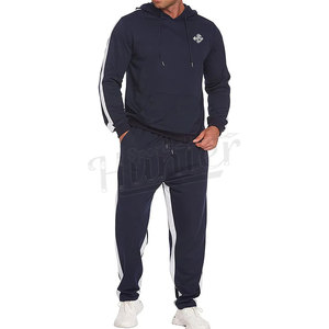 Chándal de gran tamaño con logotipo personalizado de alta calidad al por mayor, chándal con capucha y cremallera completa para hombre, chándal OEM superventas - Product Image 6