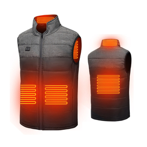 Gilet chauffant USB 5V pour homme, coupe-vent, 100 % polyester, avec coussinets chauffants en fibre de carbone, personnalisation OEM usine - Product Image 1