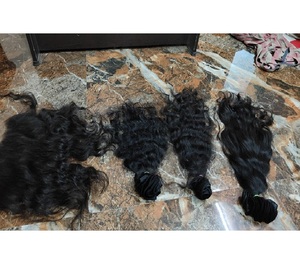 Cheveux bruts Extensions de cheveux ondulés naturels 100% Cheveux de trame à double tirage de haute qualité Naturel prêt à expédier directement du fournisseur indien - Product Image 2