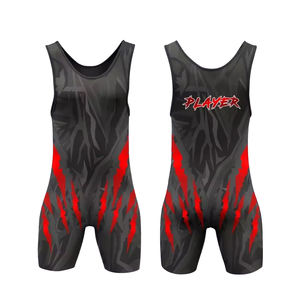 เสื้อกล้ามนักมวยปล้ำสำหรับผู้ชายผ้าสแปนเด็กซ์พิมพ์ซับลิเมชันใหม่ออกแบบได้ตามต้องการ - Product Image 6