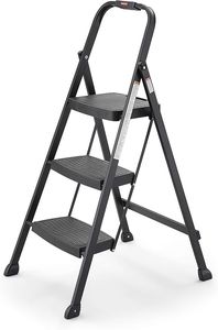 Échelle double moderne à extension, à deux étages, réglable en hauteur, multi-usages, pour intérieur et usage commercial - Product Image 4