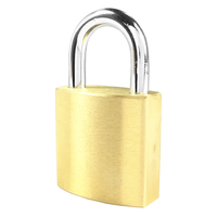 Cadenas en laiton haute sécurité ABA 30 mm avec clé maîtresse, modèle 102903, personnalisable pour sacs de sport et porte-documents, fabriqué à Taïwan