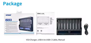 8-канальное умное зарядное устройство <span class=keywords><strong>Xtar</strong></span> VC8, 3А, быстрая зарядка для 18650/21700/AA/AAA, литий-ионных/NiMH аккумуляторов - Product Image 6