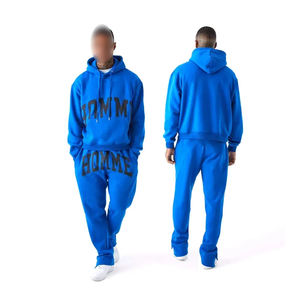 Survêtement Unisexe Évasé en Velours Logo Personnalisé 100% Coton Polyester Hiver Gym Jogging Ensembles pour Hommes Femmes Enfants Vente en Gros - Product Image 6