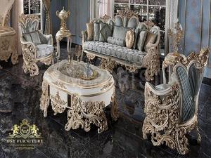 Muebles de Sala de Estar de Estilo Neoclásico Exclusivo, Conjunto de Sofá de 8 Plazas Más Popular con Mesa de Centro a Precios de Fábrica en EE. UU. - Product Image 6