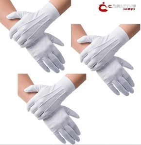 Logotipo personalizado Ceremonial 100% Algodón Blanco Masónico Iglesia Guantes Transpirable Durable Estiramiento Largo MUÑECA - Product Image 1