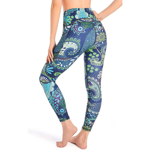 Women Leggings High Quality Breathable Mid Waist Slim Fit Pakistan Made Cotton Bamboo Full Length Vintage Style - Product Image 1