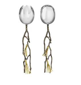 Vaisselle Couverts Table à manger très exigeante Manche en métal Cuillère Fourchette Serveur à salade Couverts Service alimentaire Couverts en métal - Product Image 2