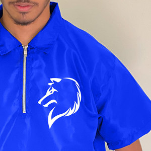 T-shirt à double fermeture éclair Fabrication sur mesure Haute qualité 100% coton Chemises décontractées à double fermeture éclair à manches courtes pour hommes - Product Image 4