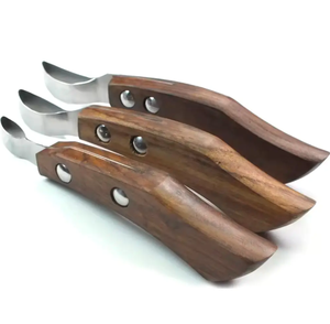Couteau à sabot à manche en bois de haute qualité pour instrument vétérinaire à boucle oculaire de toilettage de cheval avec couteaux à griffes - Product Image 4
