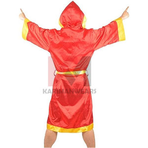 Robe de boxe en satin noir et or pour adultes, 1 pièce, réutilisable, lavable, costume de robe, costume de cosplay d'Halloween, fêtes, jeux de rôle - Product Image 4