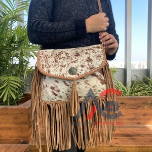 กระเป๋าสะพายข้างหนังวัวคุณภาพสูงสำหรับผู้หญิงกระเป๋าหนังแท้แฟชั่นทันสมัย - Product Image 1