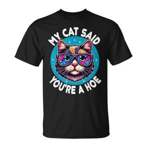 T-shirt sardonica 'Sei una povera canaglia' per gli amanti dei gatti - Prodotto promozionale - Product Image 1