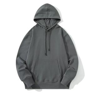 Pull en coton polaire confortable à capuche manches longues avec poche Kangro Hodies à épaules tombantes pour femme - Product Image 1