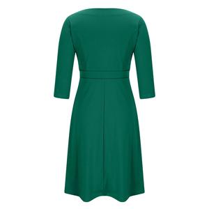 ชุดเดรสทำงานผู้หญิง ดีไซน์ใหม่จากผู้ผลิต ขายดี กระดุมหน้า ความยาวระดับเข่า - Product Image 5