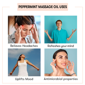 Aceite de Masaje de Menta |   Aceite de Masaje de Grado Terapéutico y Antiinflamatorio para una Piel Más Suave - Product Image 4