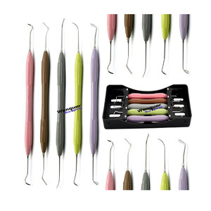 Instruments de remplissage en résine composite dentaire réutilisables 7/Pcs LM Hand Plugger Tool Procédures orthodontiques et de dentisterie réparatrice - Product Image 2
