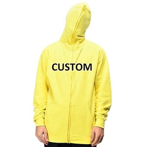Survêtement d'hiver pour homme en polaire personnalisé de haute qualité, avec sweat à capuche zippé intégral respirant, en tissu robuste, technique de gonflage 3D - Product Image 1