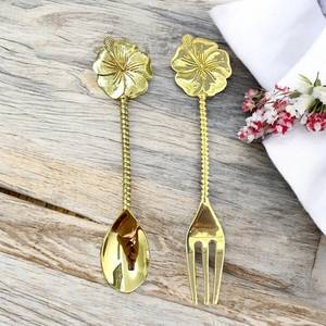 Ensemble cuillère et fourchette en métal de qualité supérieure avec poignée élégante au prix de gros pour l'utilisation de mariage de restaurant hôtel - Product Image 5