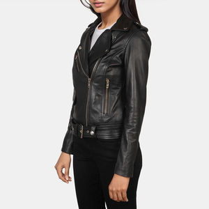 Vente en gros Veste en cuir de mouton en PU véritable de haute qualité pour femmes Vêtements remplis de coton à la mode pour la saison d'hiver - Product Image 2